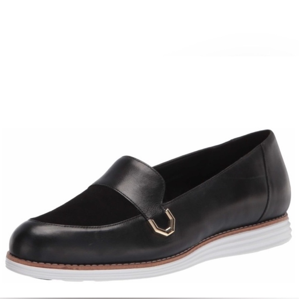 Cole Haan Original Grand C-Buckle Black Loafers
